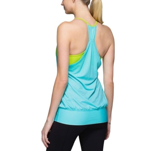 Lululemon No Limits TankAngel Blue / Antidote size 6 - Picture 1 of 10